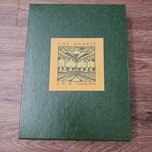 The Hobbit J.R.R. Tolkien Houghton Mifflin Collector's Edition Green Slipcase